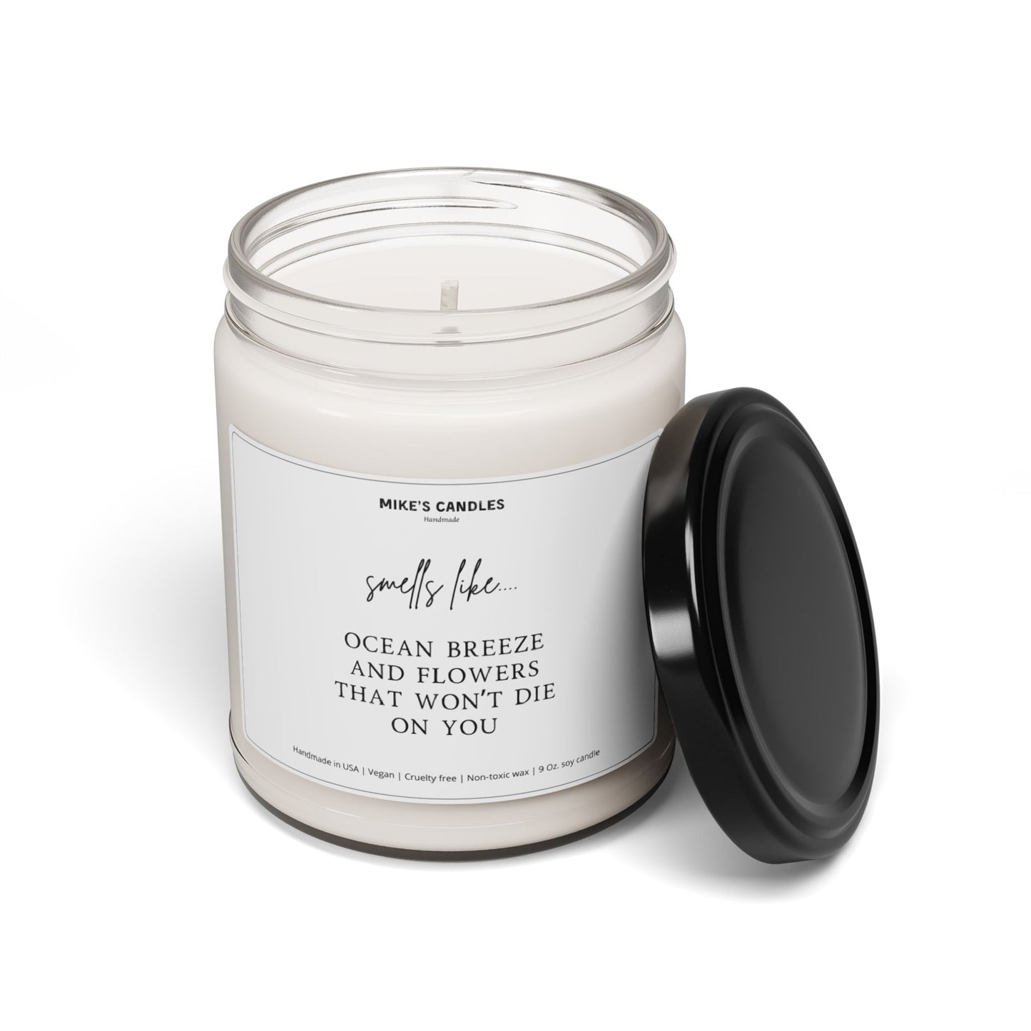 Ocean Breeze - Scented Soy Candle, 9oz