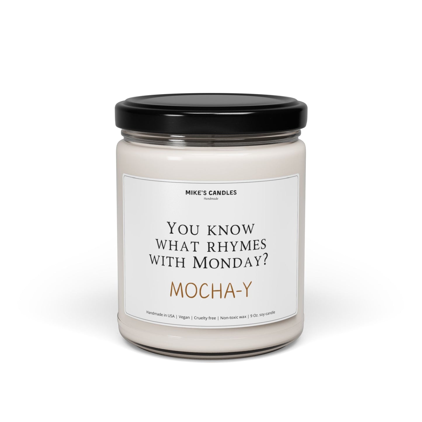 Mocha Y - Scented Soy Candle, 9oz